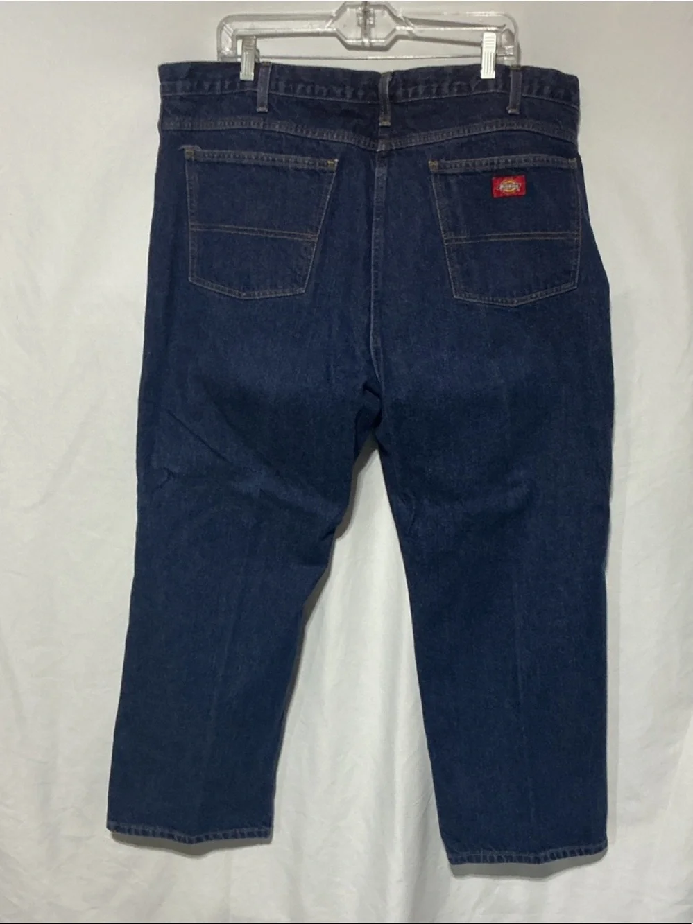 Dickies Mens Red Logo Patch Regular Fit Jeans Sz 44X30